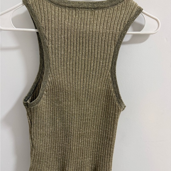 Superdown Beige Ribbed Tank Top - Picture 4 of 5